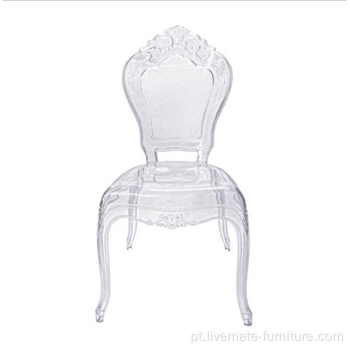 Ice de cristal empilhamento claro resina chiavari cadeira